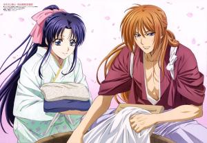 himura kenshin, makimachi misao, and shinomori aoshi (rurouni kenshin)  drawn by nakajima_atsuko